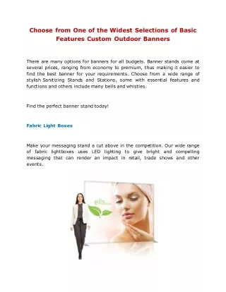 choose from one of the widest selections of basic