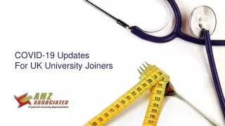 COVID-19 Updates from UK Universities
