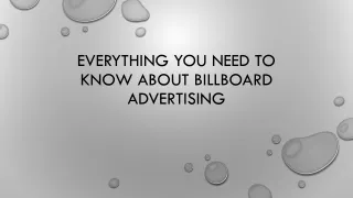 everything you need to know about billboard advertising