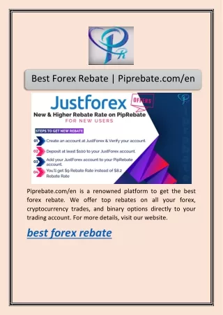 best forex rebate piprebate com en