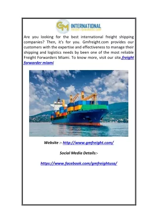 are you looking for the best international