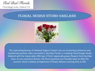 Floral Design Studio Oakland