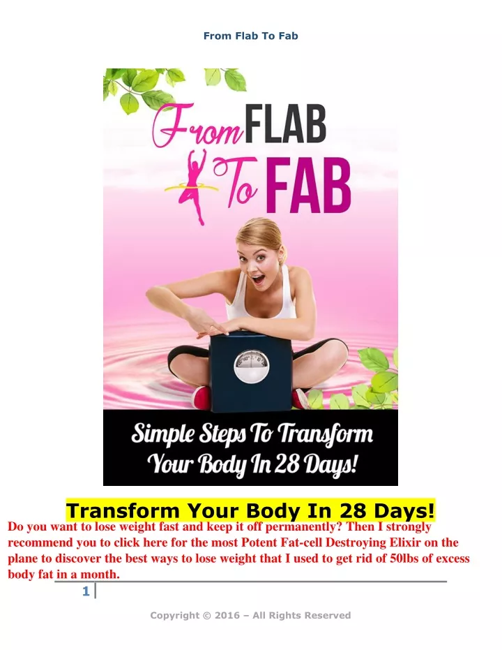 from flab to fab