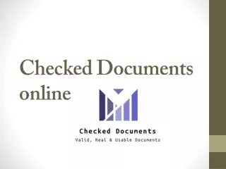 Checked Documents online