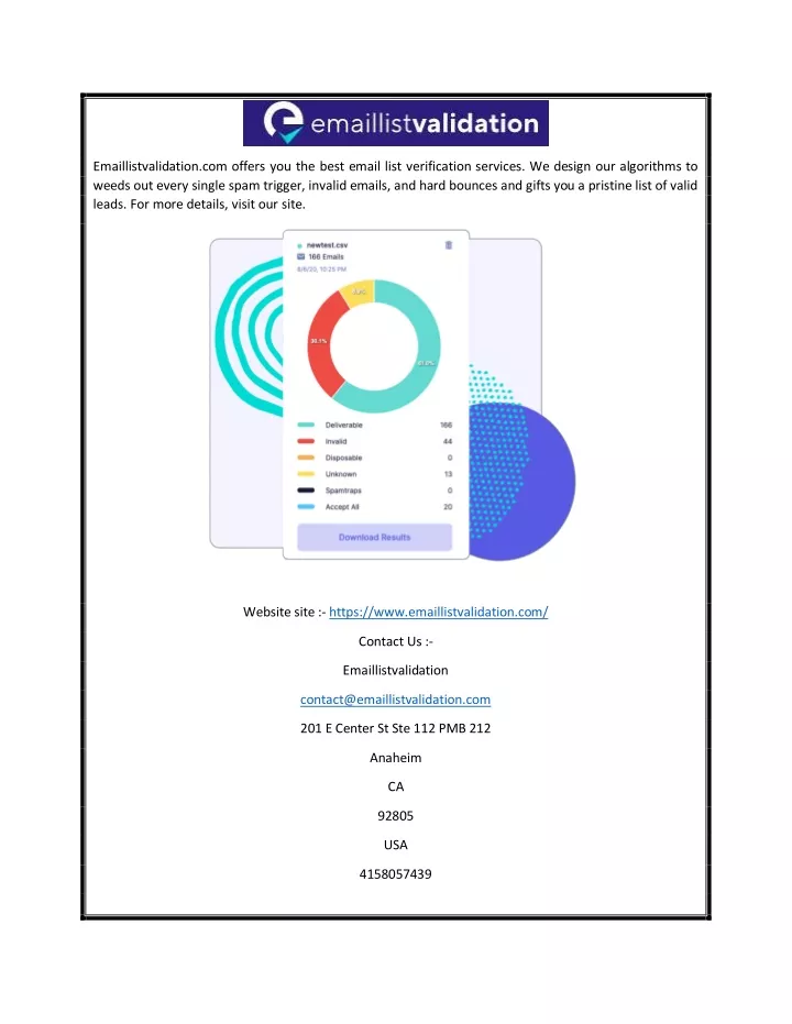 emaillistvalidation com offers you the best email