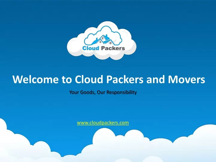 welcome to cloud packers and movers