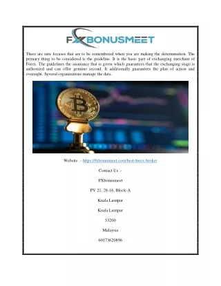 Top Forex Brokers Online | Fxbonusmeet.com