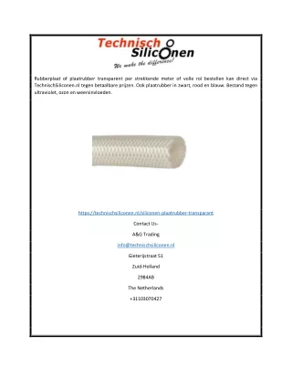 rubberplaat of plaatrubber transparent