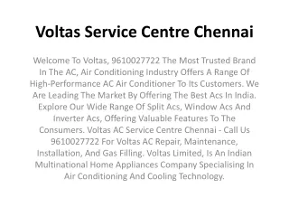 voltas service centre chennai