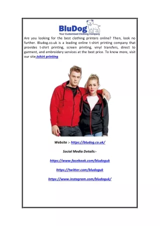 are you looking for the best clothing printers