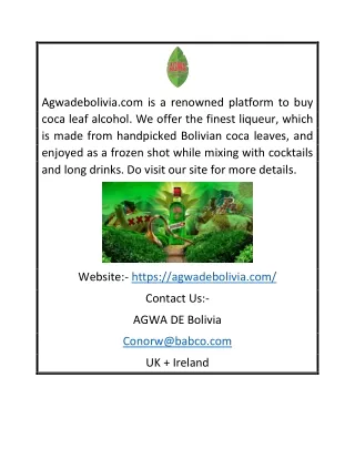 agwadebolivia com is a renowned platform