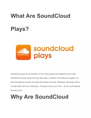 what are soundcloud