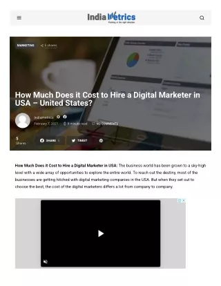 hire digital marketer in USA | cost to Hire Digital Marketer in USA