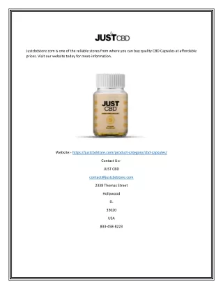 justcbdstore com is one of the reliable stores