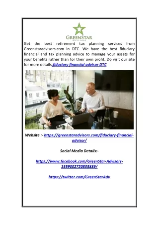 get the best retirement tax planning services