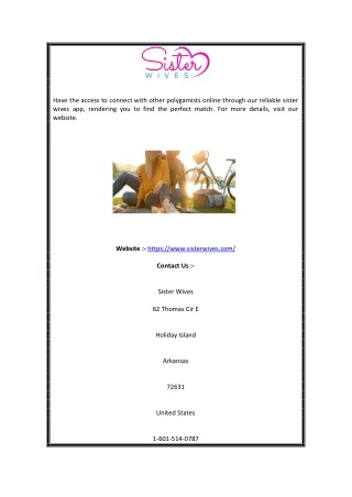 have the access to connect with other polygamists
