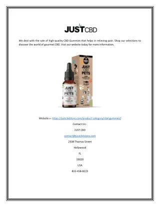 we deal with the sale of high quality cbd gummies