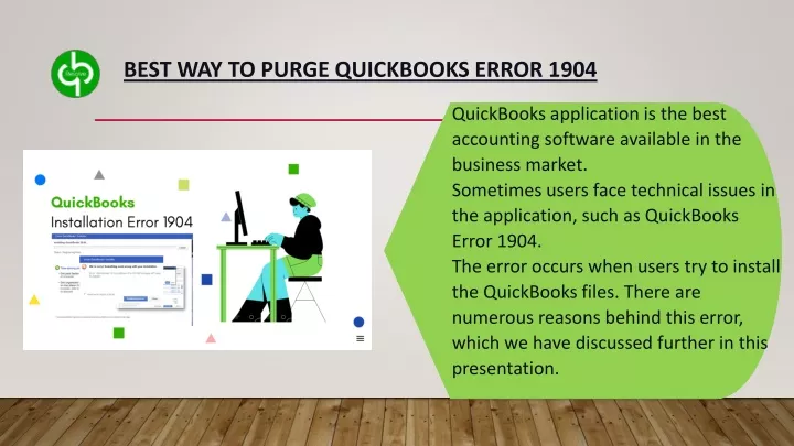 best way to purge quickbooks error 1904