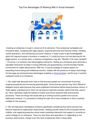 top five advantages of working with a virtual