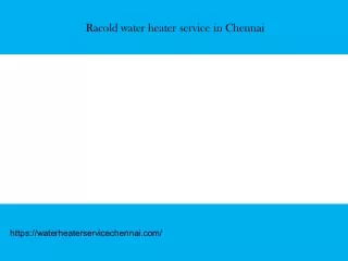 Water heater service in Chennai