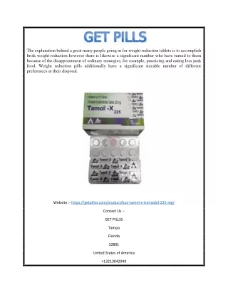 Tamol 225 | Getpillss.com