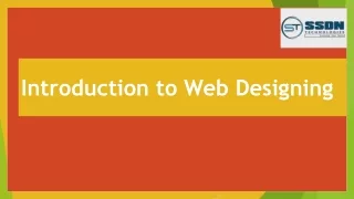 Introduction to Web Designing