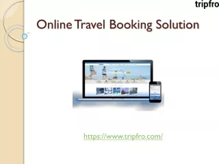 online travel booking solution