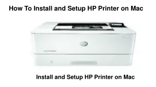 How To Install and Setup HP Printer on Mac