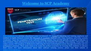 welcome to scp academy