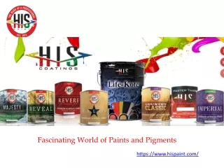 Fascinating World of Paints and Pigments