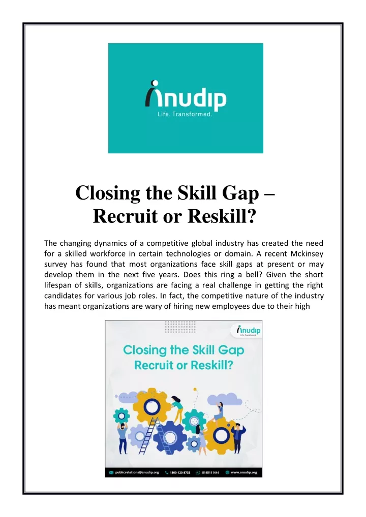 closing the skill gap recruit or reskill