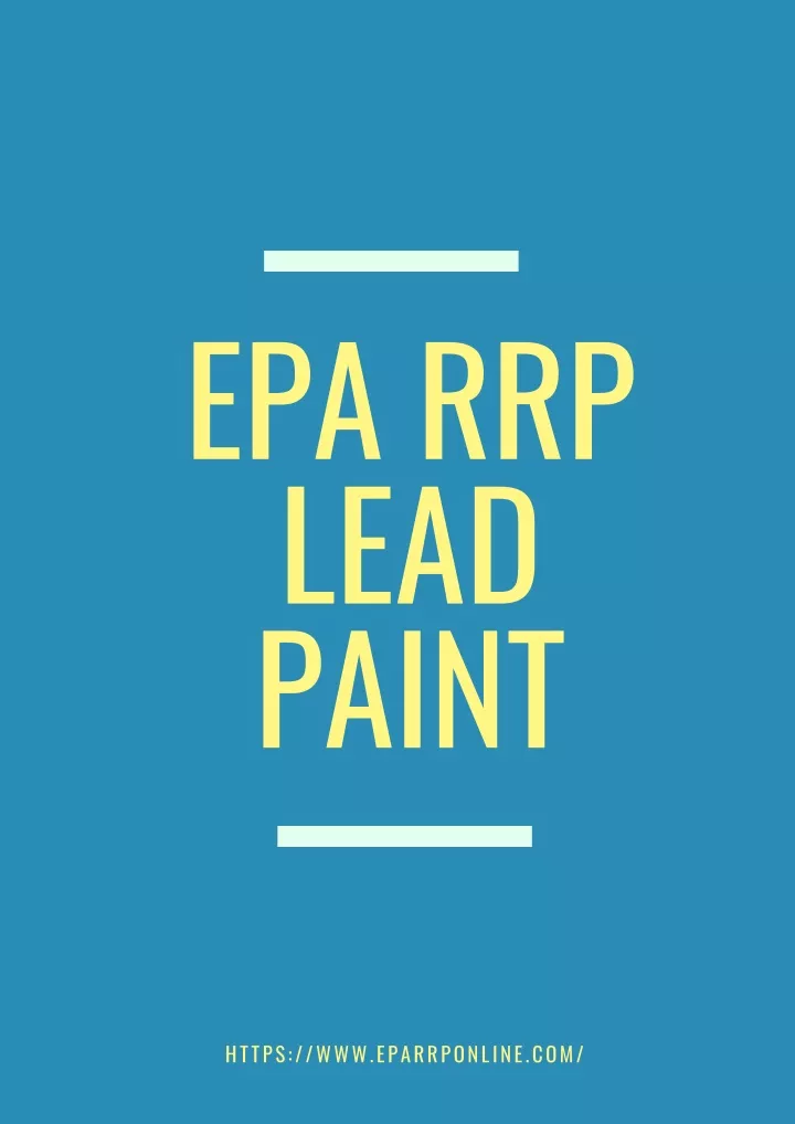 epa rrp lead paint