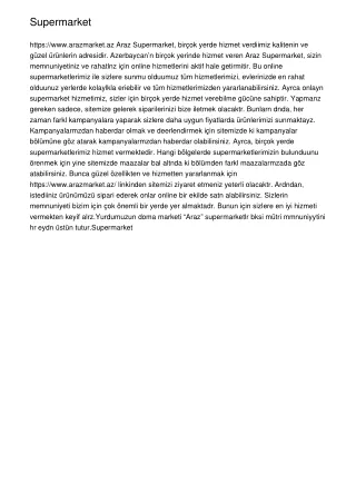 supermarket https www arazmarket az araz