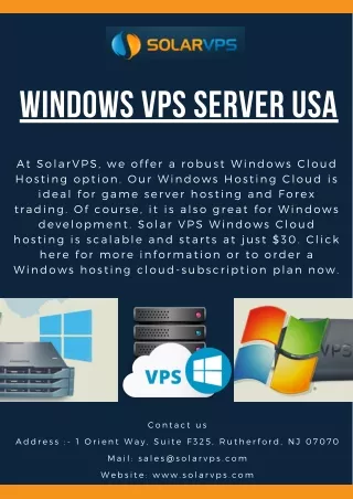 windows vps server usa