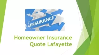 homeowner insurance quote lafayette