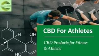 CBD For Athletes - CBD Products for Fitness & Athletic