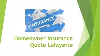 homeowner insurance quote lafayette