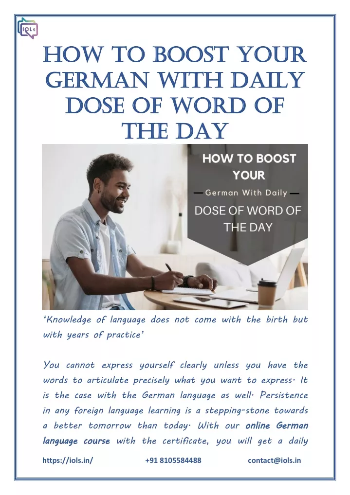 how to boost your how to boost your german with