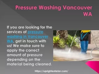 Pressure Washing Vancouver WA