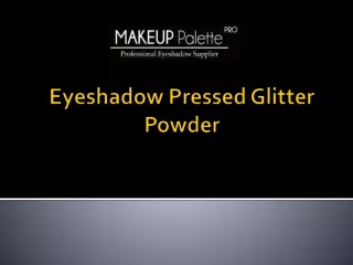 eyeshadow pressed glitter powder