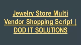jewelry store multi