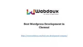 Best Wordpress Development in Chennai