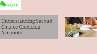 Understanding Second Chance Checking Accounts - Fresh Start Finances