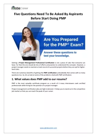 five questions need to be asked by aspirants