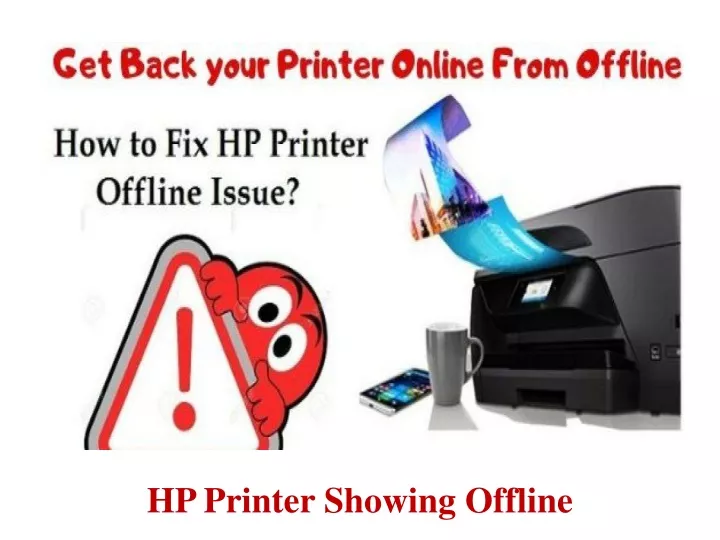 hp printer showing offline