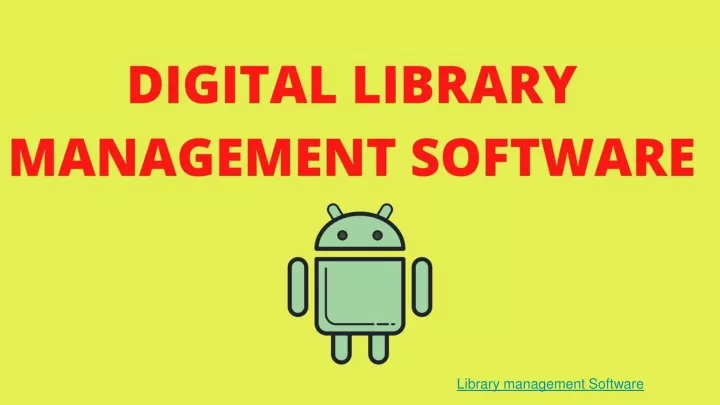 library management software