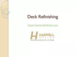 Deck Refinishing