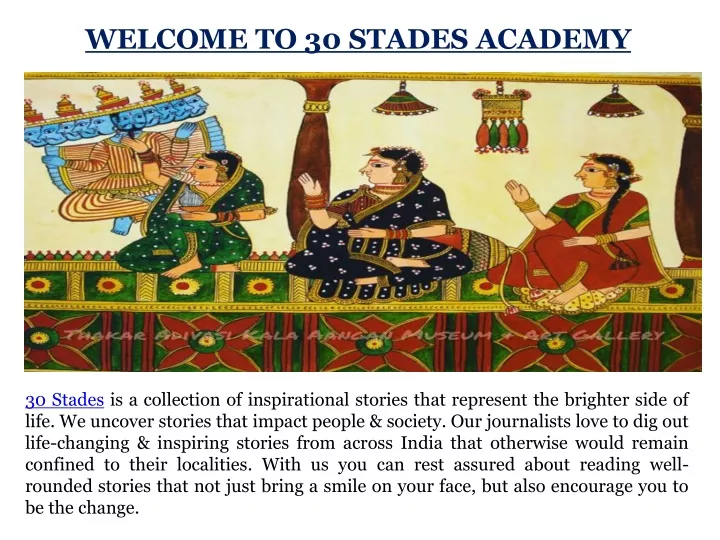 welcome to 30 stades academy