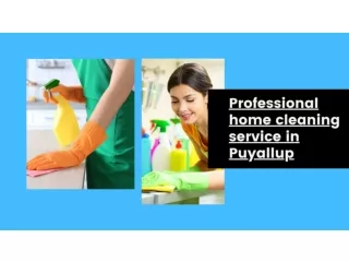 Professional Home Cleaning service in Puyallup
