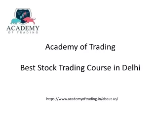 BEST STOCK TRADING COURSE IN DELHI